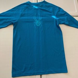 SPYDER Athletic Blue Logo Long Sleeve Top XL